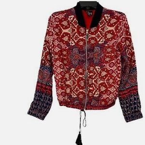 Angie | Mandela Print Hippie | Boho Lightweight Zip Up Jacket | Great condition